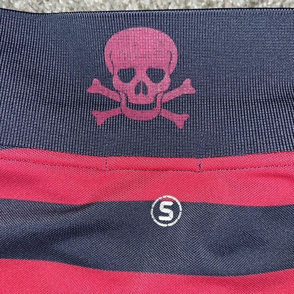 Stitch Bonesman Pink & Gray, White Blue Pirate Club Golf pocket polo shirt 2XL